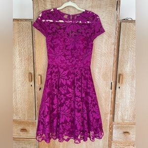 Ted Baker lace pattern mini dress